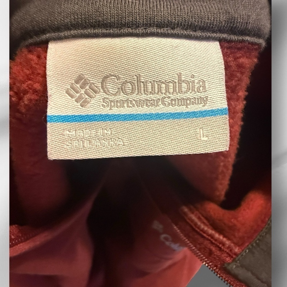 Men’s Columbia Quarter zip pullover size L - Picture 3 of 4